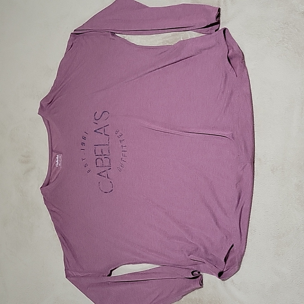Womens Cabelas long sleeve tee, size xl